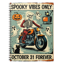Vibes Only Halloween Vintage Anteckningsbok