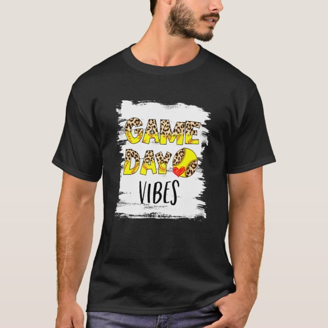 Vibes Softball Season T Shirt (Framsida)