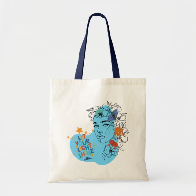 Vibes Tote Bag - Låt ljuset skina Tygkasse (Framsidan)