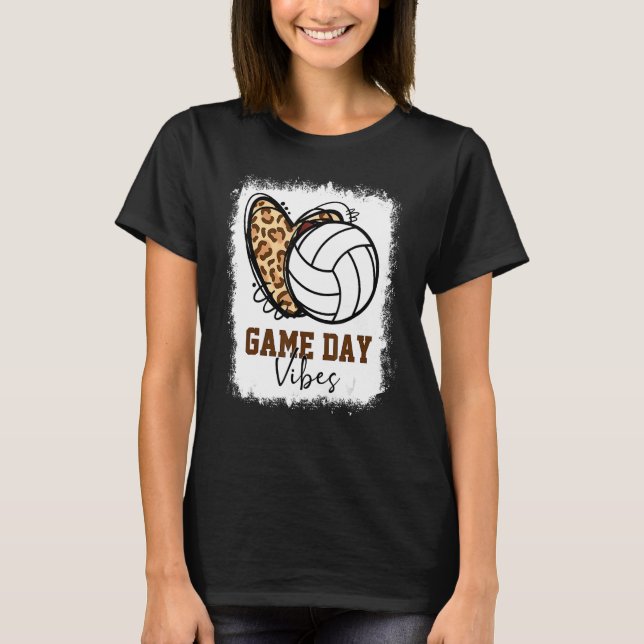 Vibes Volleyball Mamma T Shirt (Framsida)
