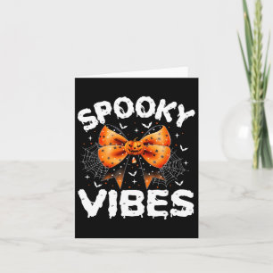 Vibes Women Girls Kids Cute Halloween Pumpkin Kort