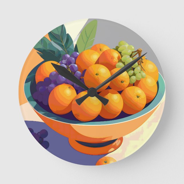 Vibin’ med vitamin C Rund Klocka (Framsida)