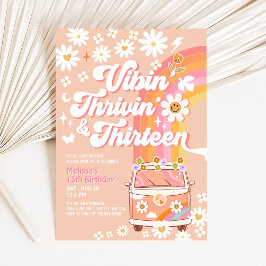 Vibin'Thrivin' och tretton Groovy 13:e födelsedage Inbjudningar