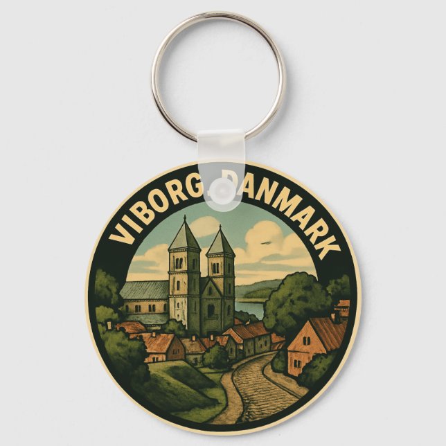 Viborg Danmark Domkyrka Nyckelring (Framsida)