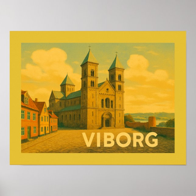 Viborg Danmark Domkyrka Poster (Framsidan)
