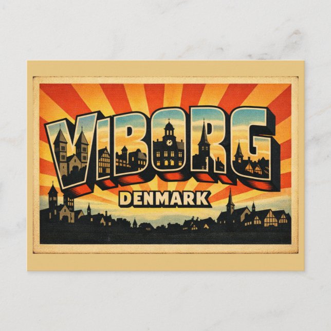 Viborg Danmarks domkyrka Vykort (Framsida)