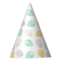 Vibrant 3D-ballonger Party Hat
