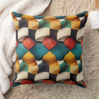 Vibrant 3D Petal Wave Geometric i fet Färg