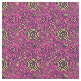 Vibrant 60s Psychedelic Paisley Retro Swirl Tyg