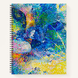 Vibrant Abstract Cat Art Print