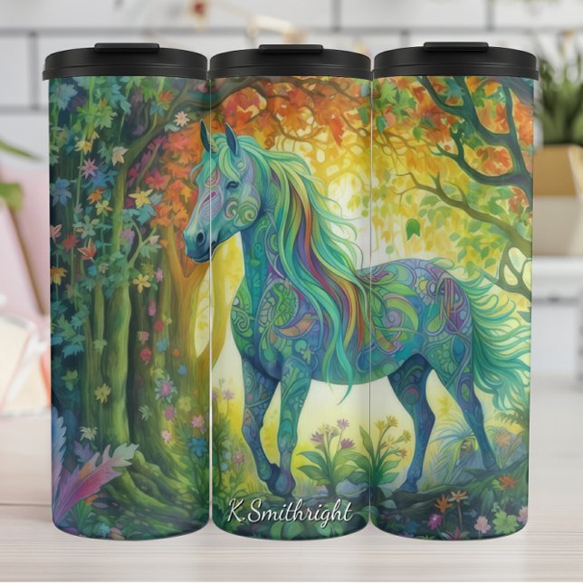 Vibrant Abstract Horse Forest Wonder (Skapare uppladdad)