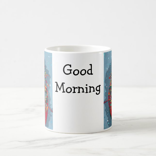 Vibrant Abstract Lobster Mug Kaffemugg (Center)