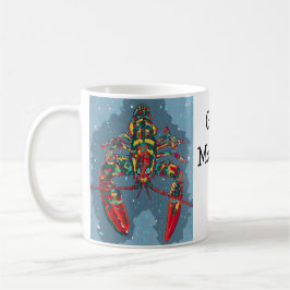 Vibrant Abstract Lobster Mug Kaffemugg