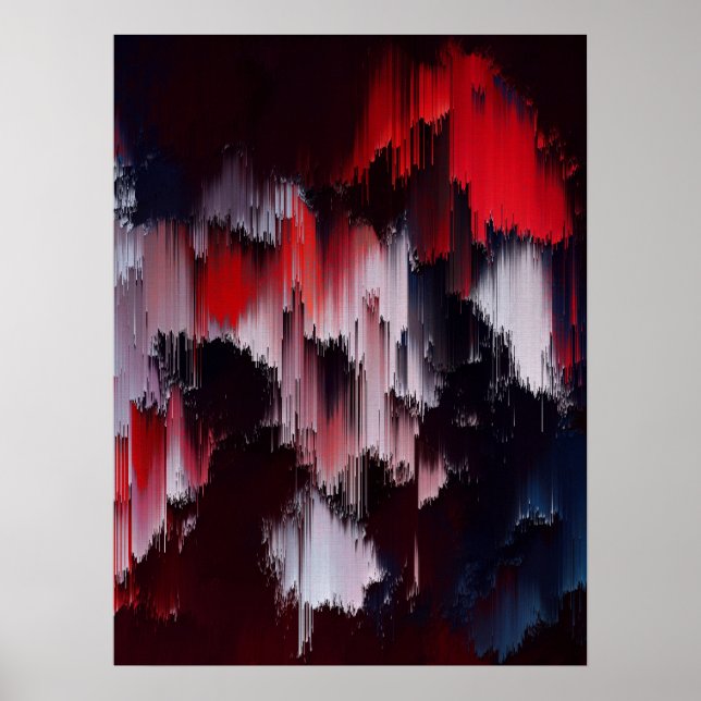 Vibrant Abstract Pattern Wall Art Poster (Framsidan)