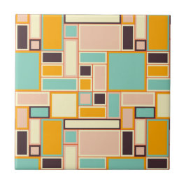 Vibrant abstract pattern with rectangles kakelplatta