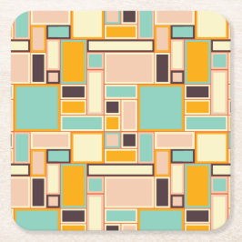 Vibrant abstract pattern with rectangles underlägg papper kvadrat