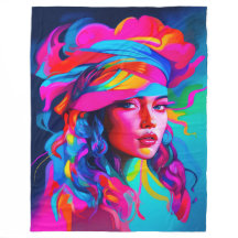 Vibrant Abstract Portrait