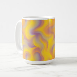 Vibrant Abstract Swirl  Kaffemugg