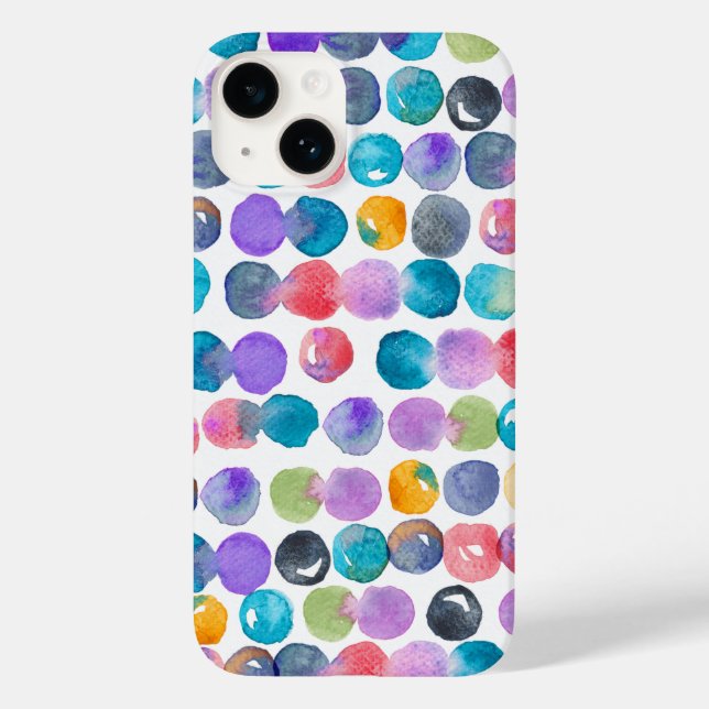 Vibrant Abstract Watercolor iPhone Case  (Baksida)