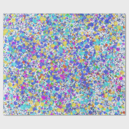 Vibrant Abstract Watercolor Splatter Pattern Presentpapper