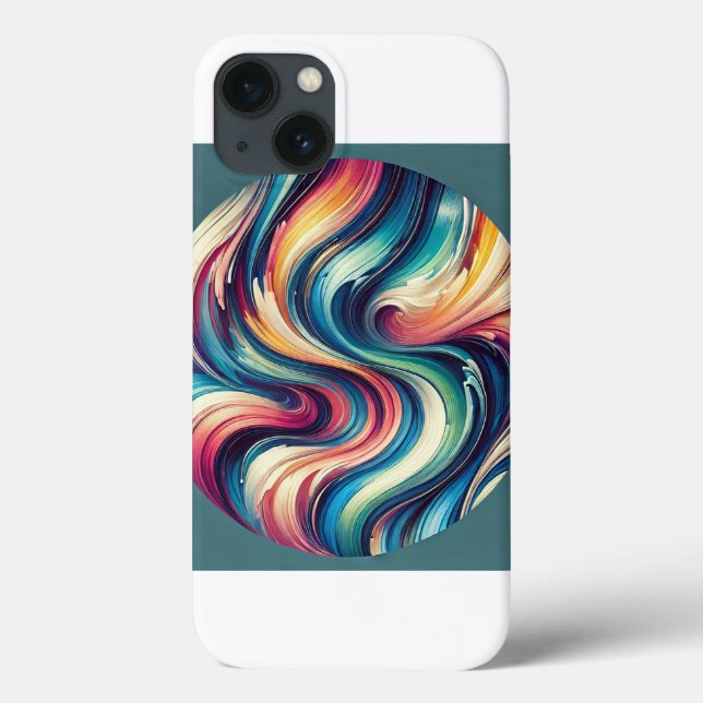 Vibrant Abstrakt Art Phone Case (Baksida)