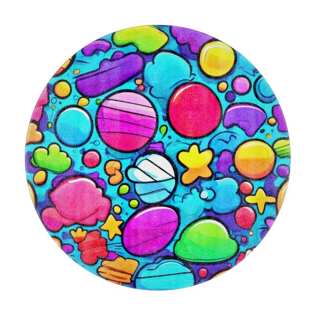 Vibrant Abstrakt Candyland (Framsidan)