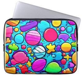 Vibrant Abstrakt Candyland Laptop Fodral