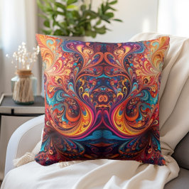 Vibrant abstrakt design kudde