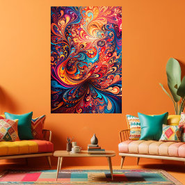 Vibrant abstrakt design poster