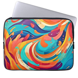 Vibrant Abstrakt Dreamscape Laptop Fodral