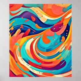Vibrant Abstrakt Dreamscape Poster