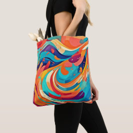 Vibrant Abstrakt Dreamscape Tygkasse