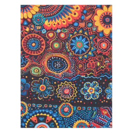 Vibrant Abstrakt Ethnic Huichol Tribal Mönster