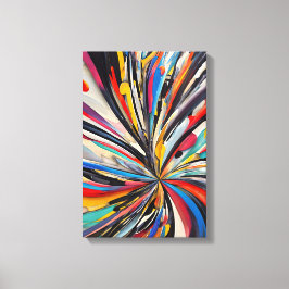 Vibrant Abstrakt Explosion Modern Art Canvastryck