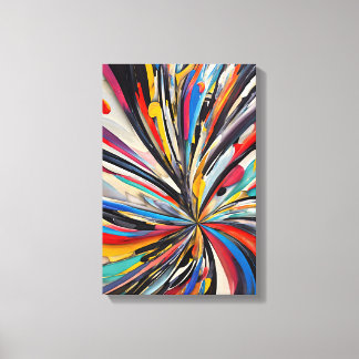Vibrant Abstrakt Explosion Modern Art Canvastryck