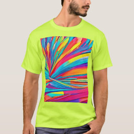 Vibrant Abstrakt Färg Burst T Shirt