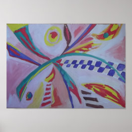 Vibrant Abstrakt Fransk Poster av Raphael С anossa