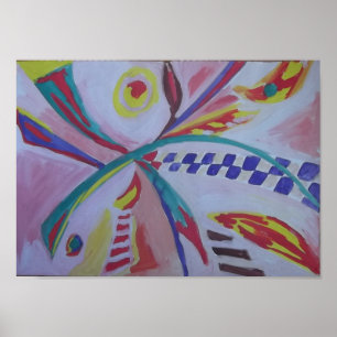 Vibrant Abstrakt Fransk Poster av Raphael С anossa