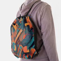 Vibrant Abstrakt Geometri - Fet grafik med