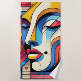 Vibrant Abstrakt Geometric Ansikte