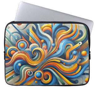 Vibrant Abstrakt Laptop sleeve
