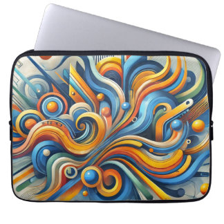 Vibrant Abstrakt Laptop sleeve