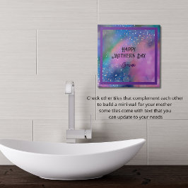 Vibrant Abstrakt Lila Colorfull Ceramic Tile Kakelplatta