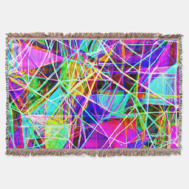 Vibrant Abstrakt Mönster design Filt (Framsidan)