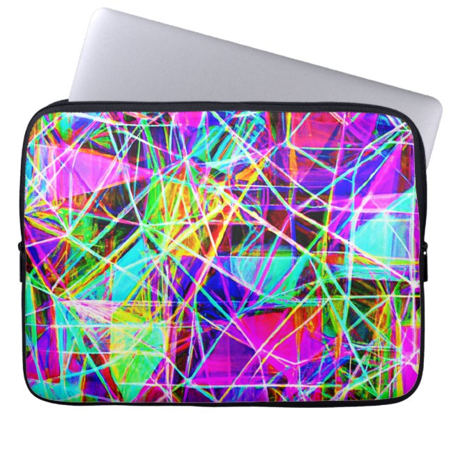 Vibrant Abstrakt Mönster design Laptop Fodral (Framsidan)