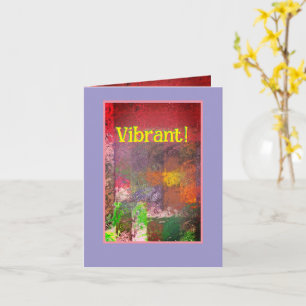 VIBRANT! ABSTRAKT MULTI-FÄRGAD NOTE-KORT KORT