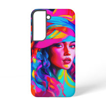 Vibrant Abstrakt Porträtt