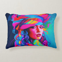 Vibrant Abstrakt Porträtt