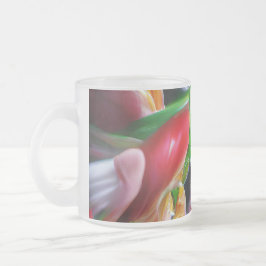 Vibrant Abstrakt Tulip Reflection Frostad Glasmugg
