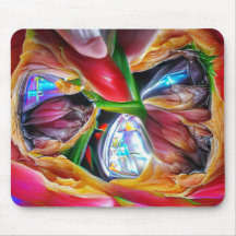 Vibrant Abstrakt Tulip Reflection